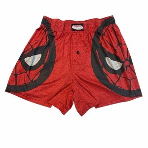 Marvel Amazing Spider-Man Graphic Lounge Shorts Red‎ Black Men’s L